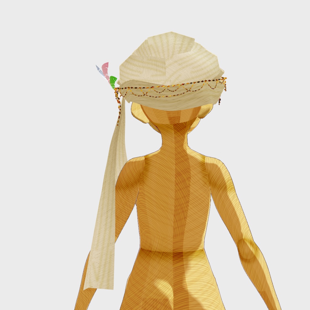 【無料あり】ターバン風髪飾り【VRoid】