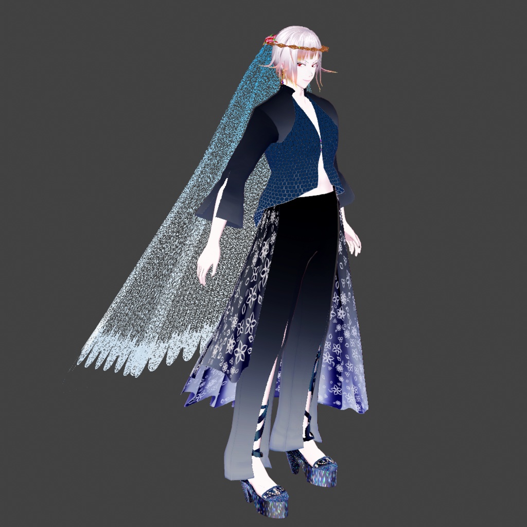 【VRoid/無料あり】ズボンウエディングnouveau【男女兼用】
