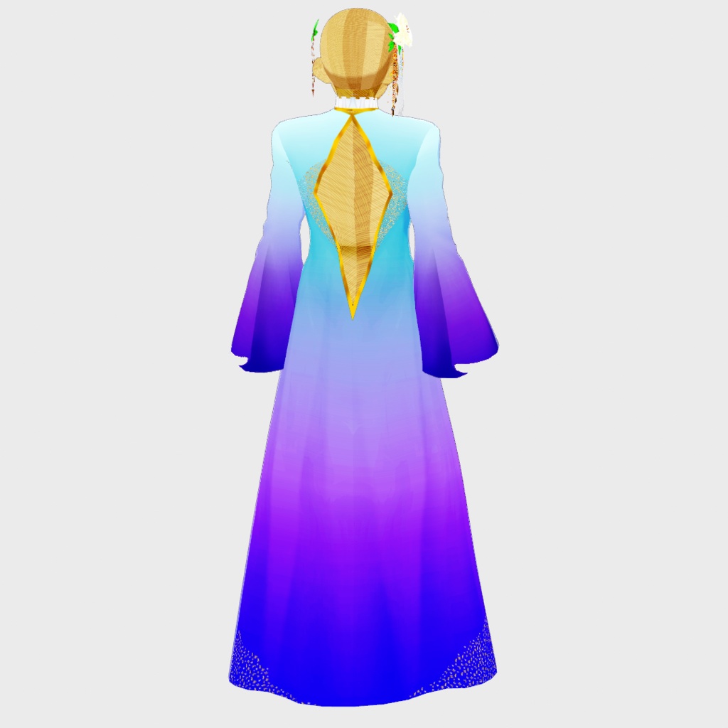 【正式版対応】VRoidヘアアクセサリー&VRoid衣装 淡夢(Fleeting dream)