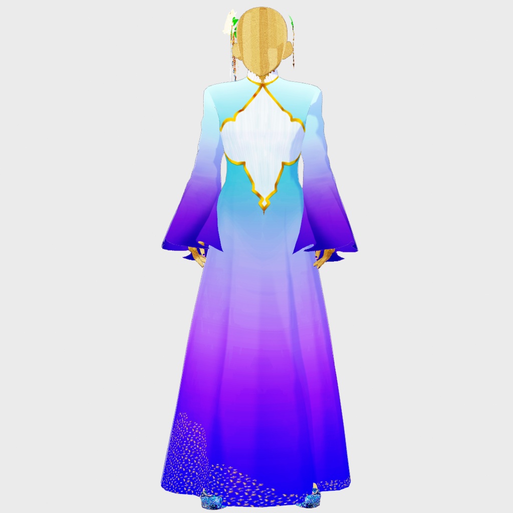 【正式版対応】VRoidヘアアクセサリー&VRoid衣装 淡夢(Fleeting dream)