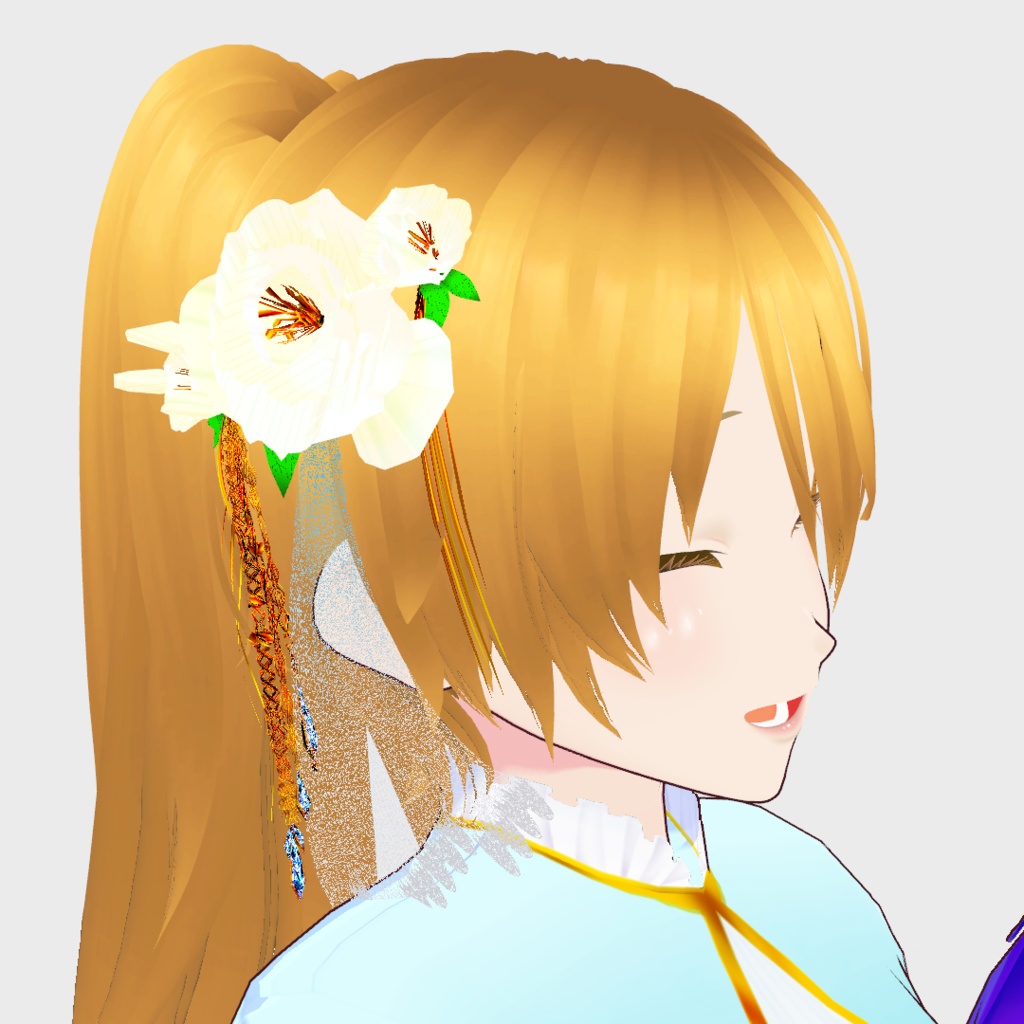 【正式版対応】VRoidヘアアクセサリー&VRoid衣装 淡夢(Fleeting dream)