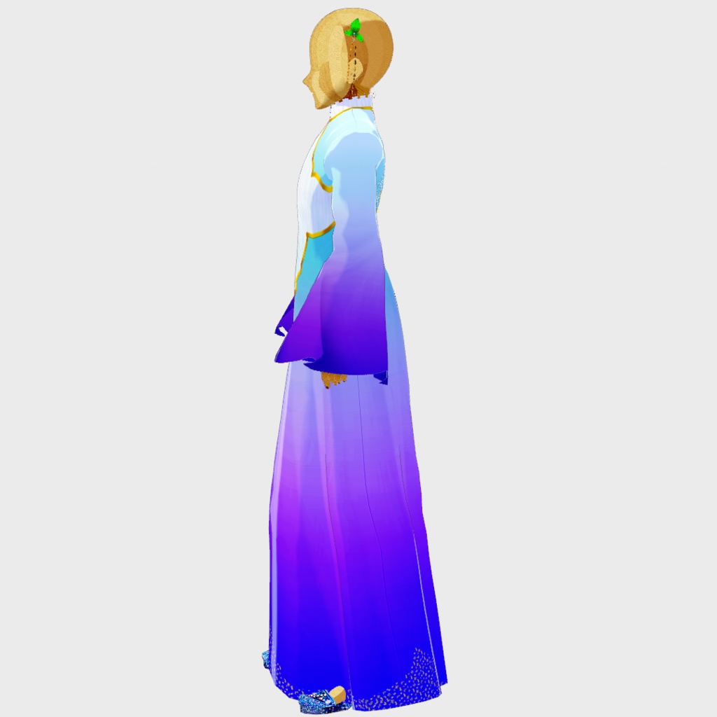 【正式版対応】VRoidヘアアクセサリー&VRoid衣装 淡夢(Fleeting dream)