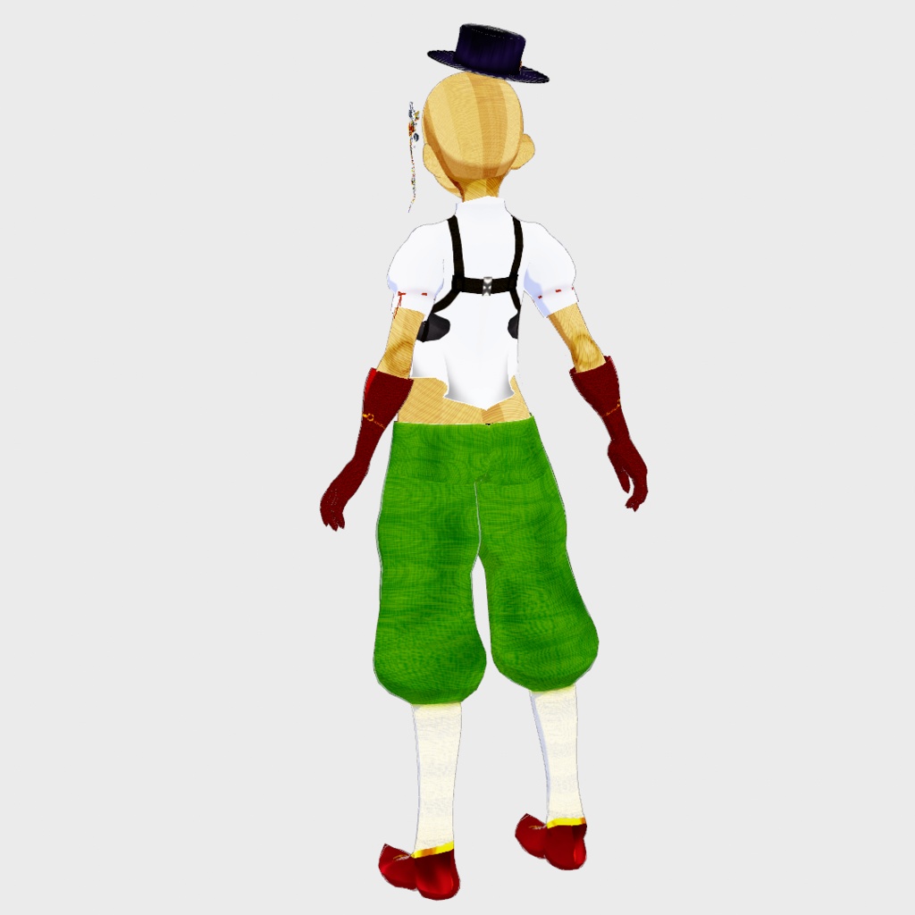 【無料】ツナギっぽい服と髪飾り