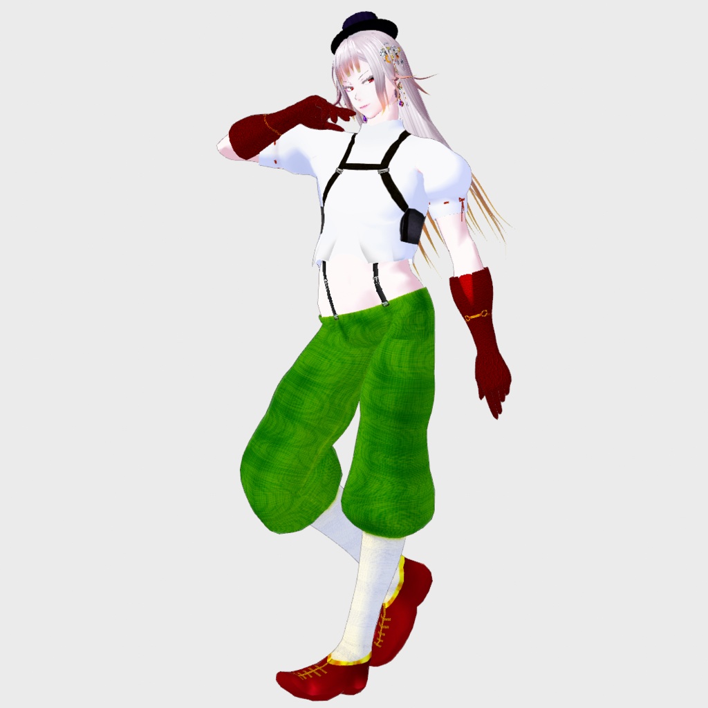 【無料】ツナギっぽい服と髪飾り