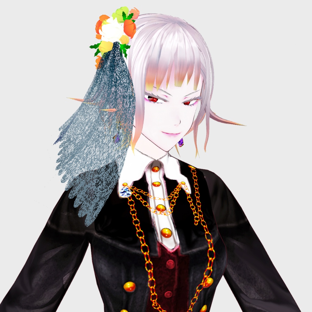 【無料あり/髪飾り】Alkaloid Flowers【正式版対応/VRoid】