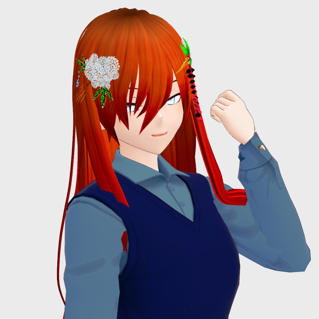 【無料あり/髪飾り】Alkaloid Flowers【正式版対応/VRoid】