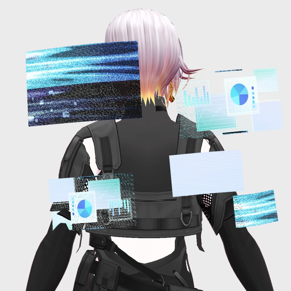 【無料】サイバーセット・お手軽人外っぽいパーツvol.1【VRoid正式版】