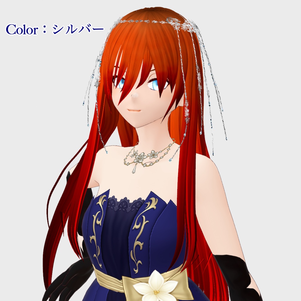 【無料】冬っぽい髪飾り【VRoid正式版】