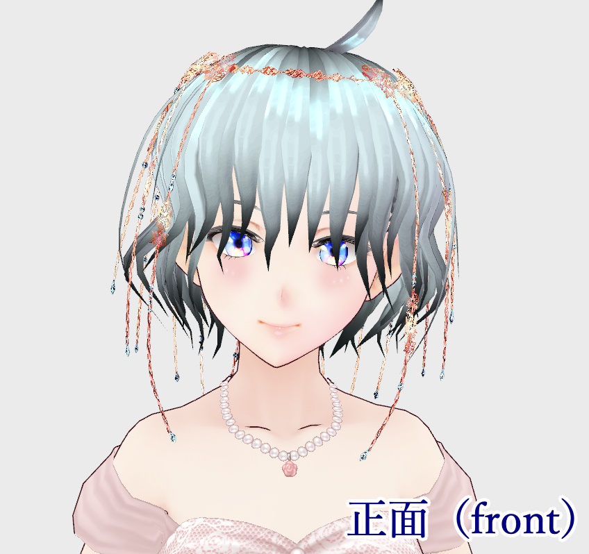 【無料】冬っぽい髪飾り【VRoid正式版】