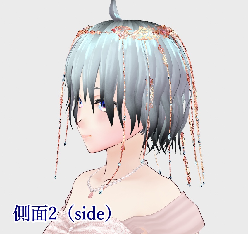 【無料】冬っぽい髪飾り【VRoid正式版】