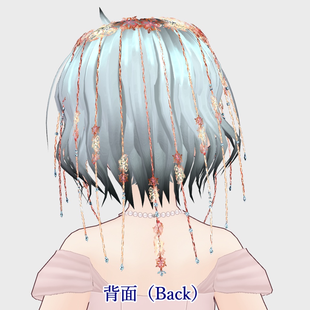 【無料】冬っぽい髪飾り【VRoid正式版】