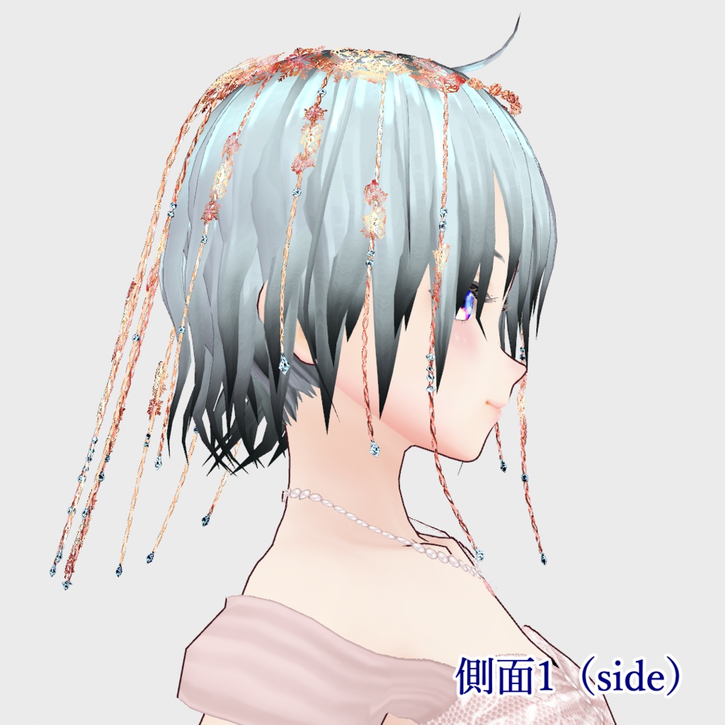 【無料】冬っぽい髪飾り【VRoid正式版】