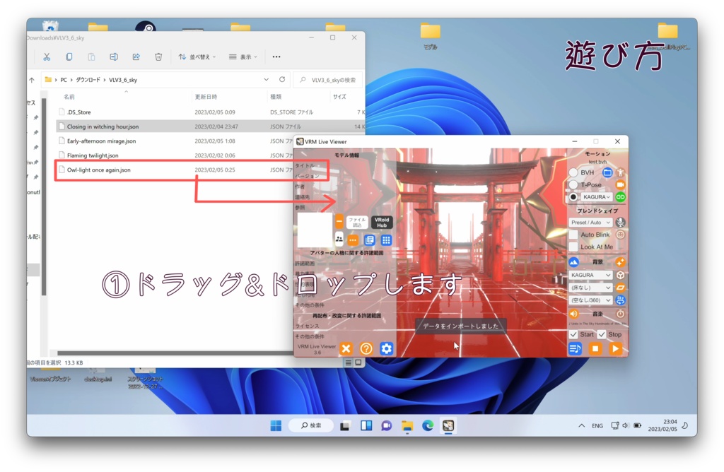 VRMLiveViewer3.6用空セット
