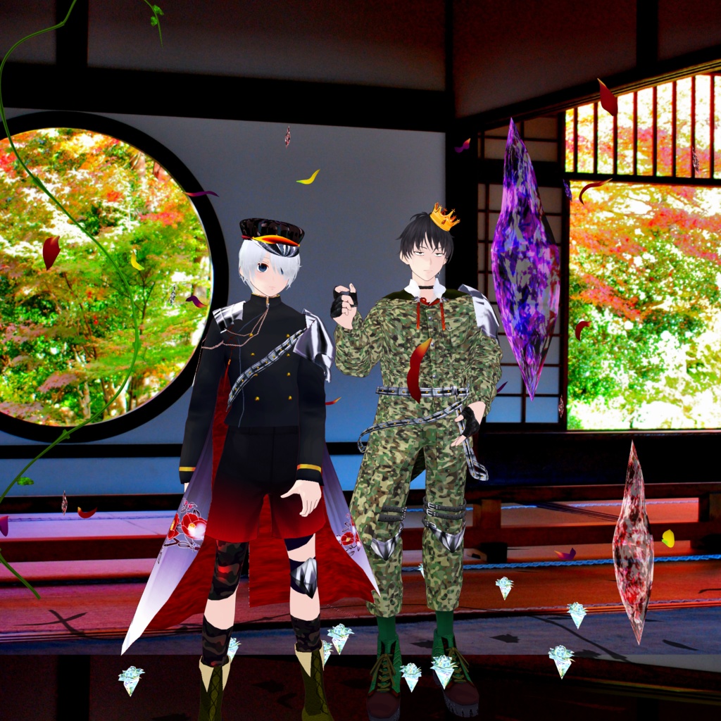 【二次創作/VRoid正式版】版権っぽいやつ(444人記念祭★その1.5)