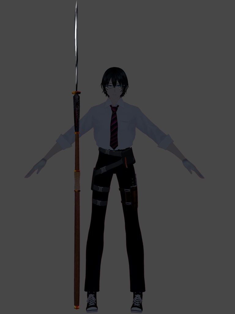 【無料】お手軽薙刀&槍斧・Quick Halberd【VRoid正式版】