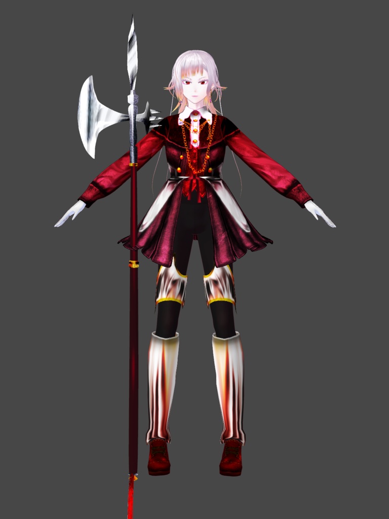 【無料】お手軽薙刀&槍斧・Quick Halberd【VRoid正式版】