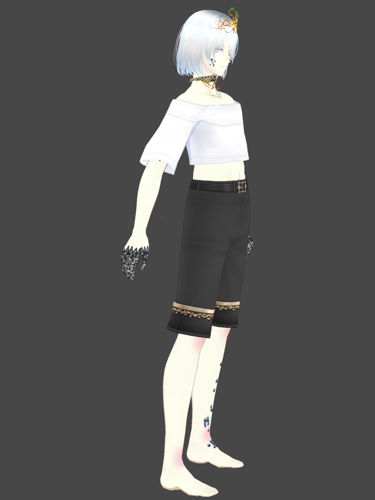 【VRoid正式版】蛇のティアラ+蛇肌セット(SnakeSet)