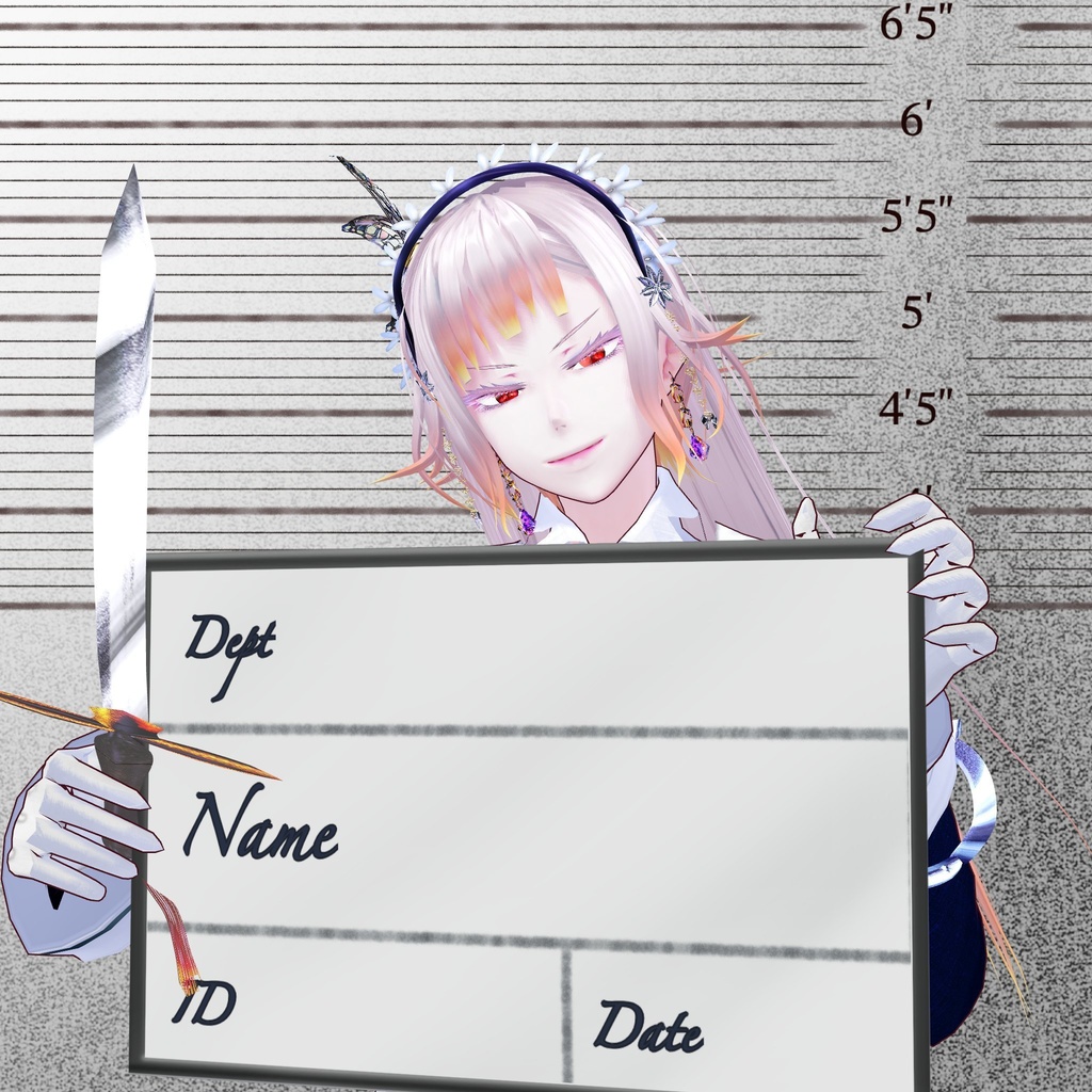 【VRMモデル向け】マグショットセット