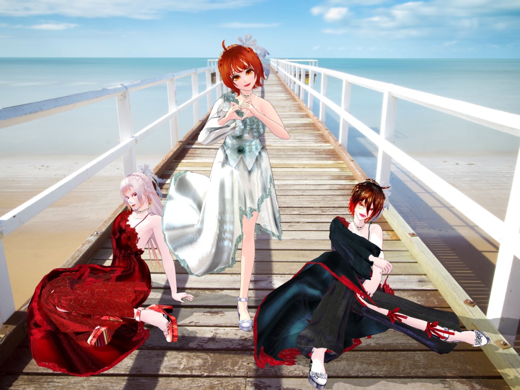 【無料】ブライダルセットRosette【VRoid正式版】