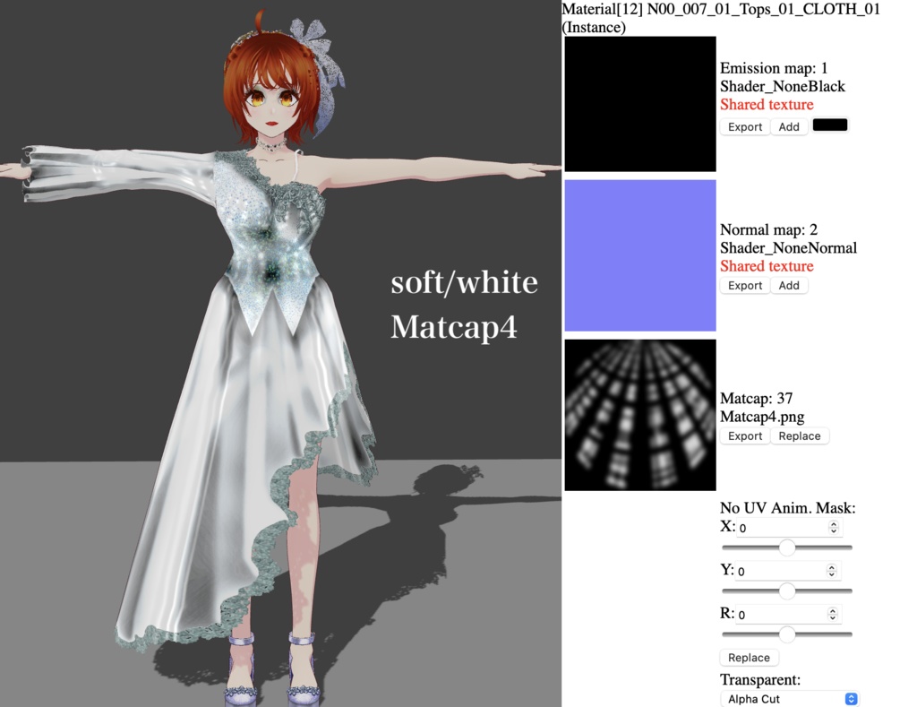 【無料】マットキャップテクスチャセット+α【Unity・Blender・TC Script想定】
