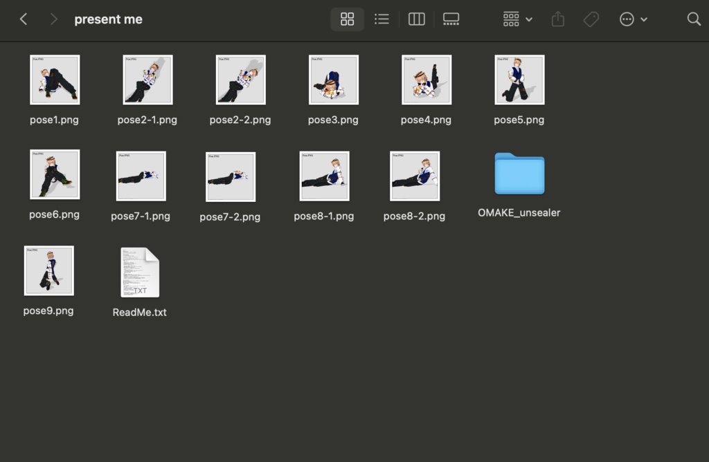 VRM向けセクシーポーズ集(プレゼントになりたい人向け)
