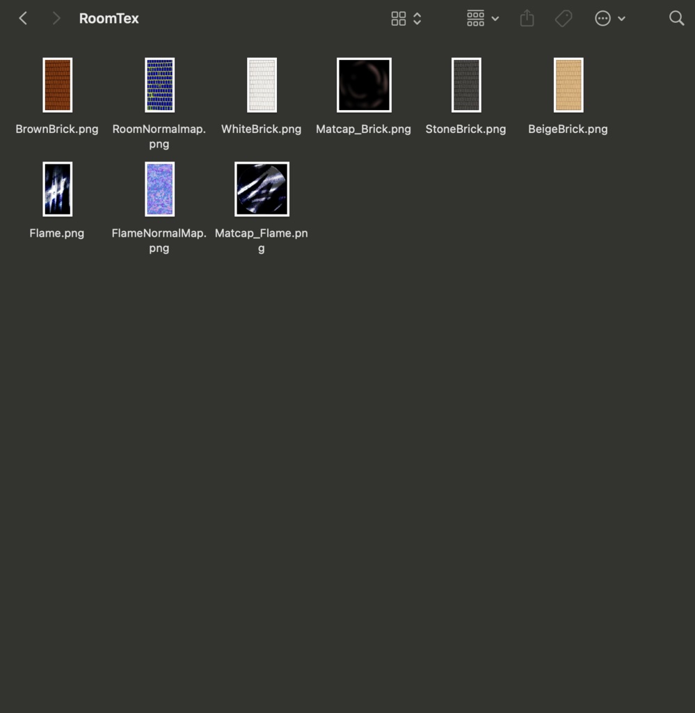 【VRM・GLB】簡易小部屋・イスのようなもの