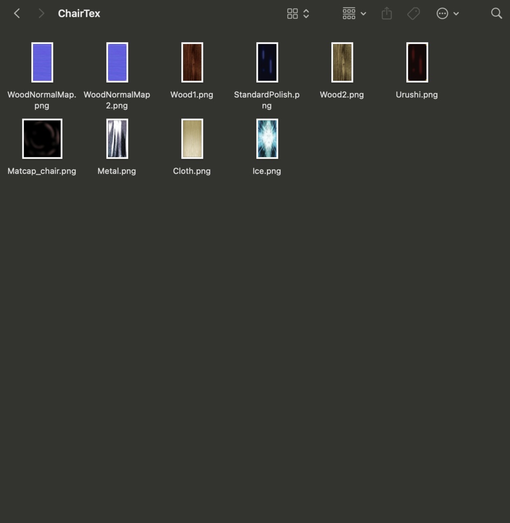【VRM・GLB】簡易小部屋・イスのようなもの