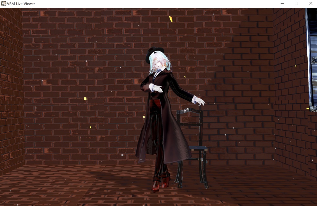 【VRM・GLB】簡易小部屋・イスのようなもの