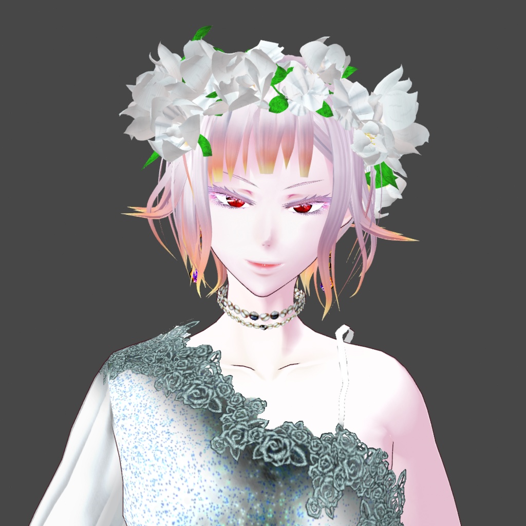 【無料】花冠【VRoid・VRM・GLB】