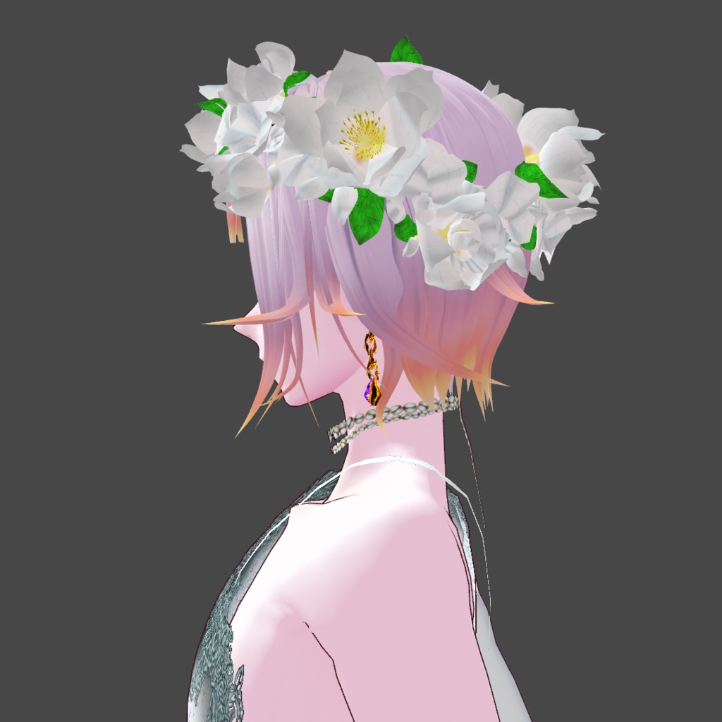 【無料】花冠【VRoid・VRM・GLB】