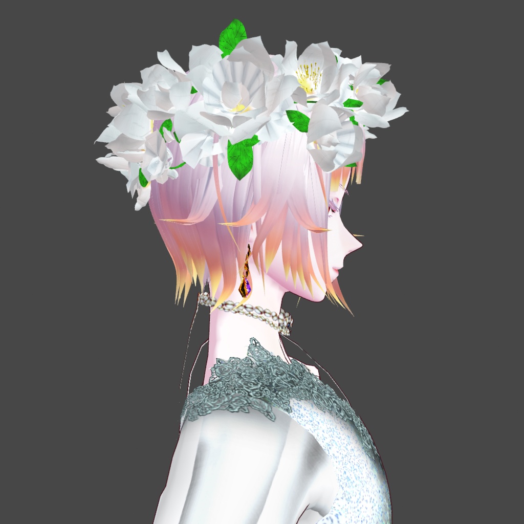 【無料】花冠【VRoid・VRM・GLB】