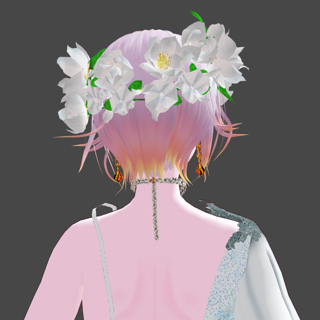 【無料】花冠【VRoid・VRM・GLB】