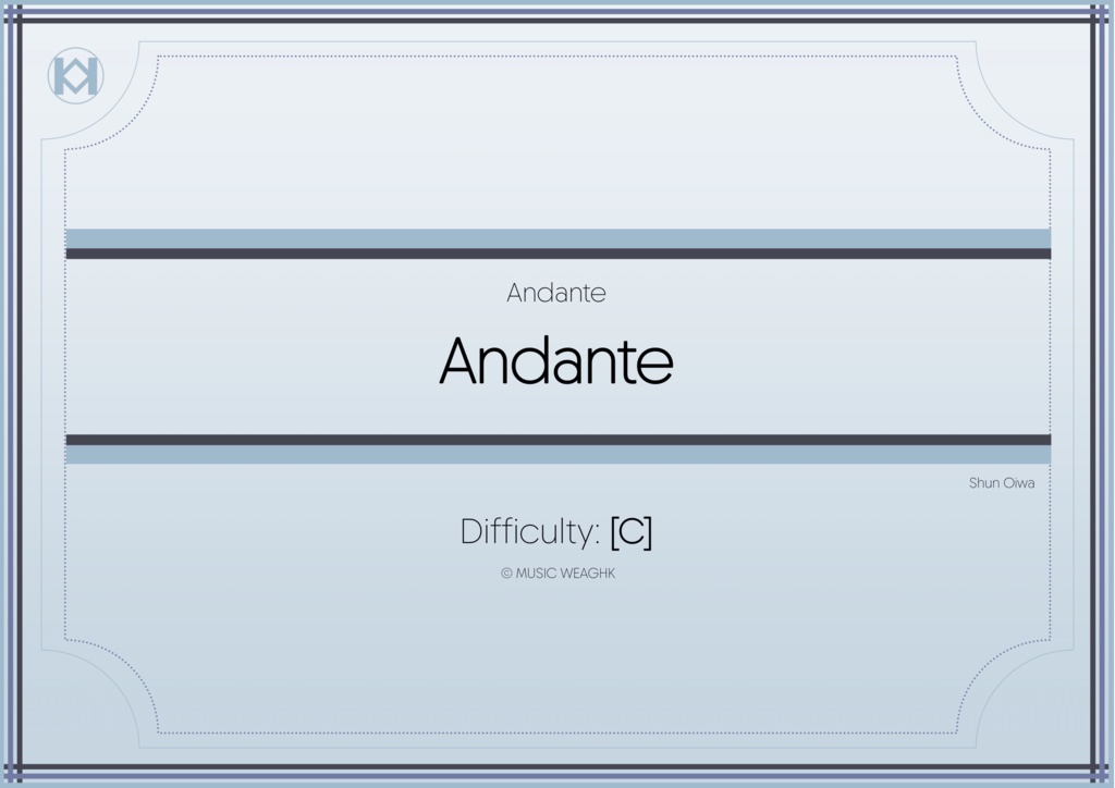 [楽譜]「Andante」弦楽3重奏