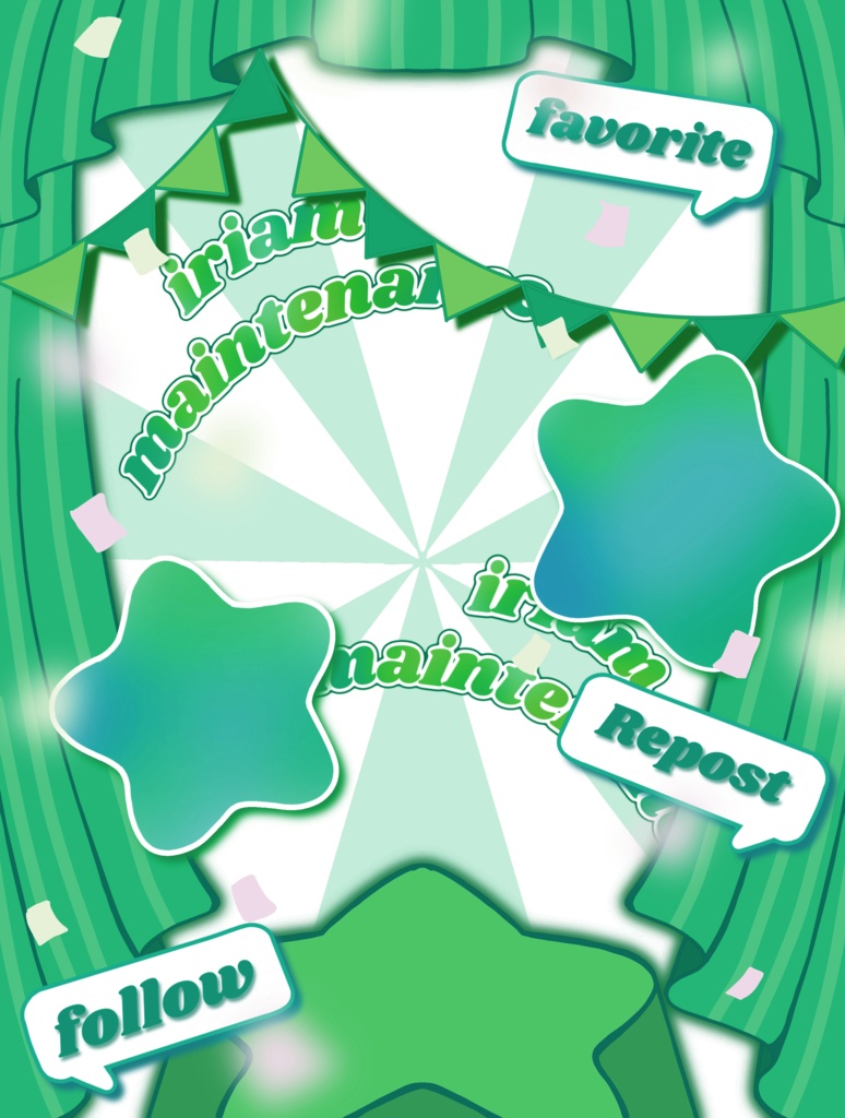 サーカス🎪風IRIAMメンテ素材