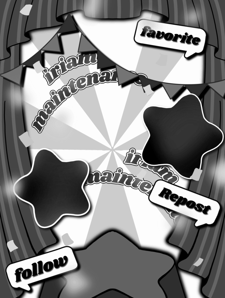 サーカス🎪風IRIAMメンテ素材