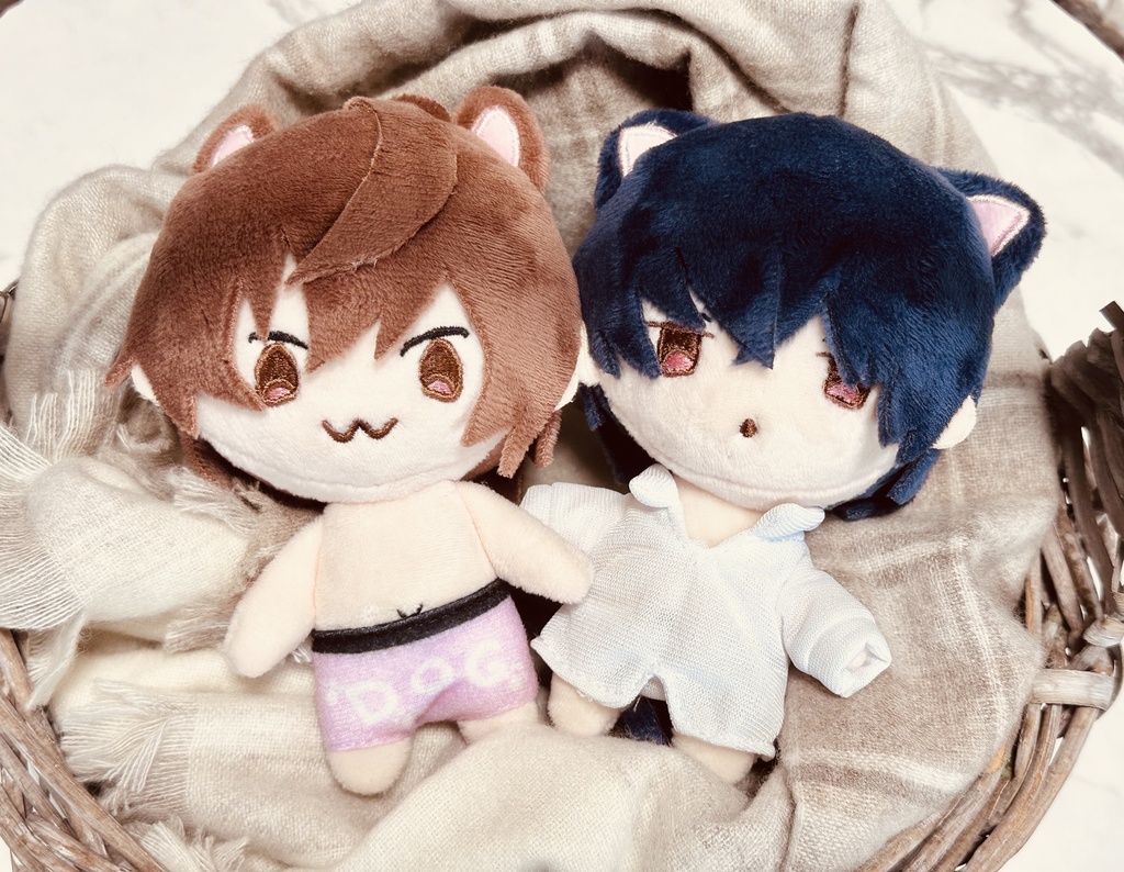 彩静わんにゃんぬい2体セット