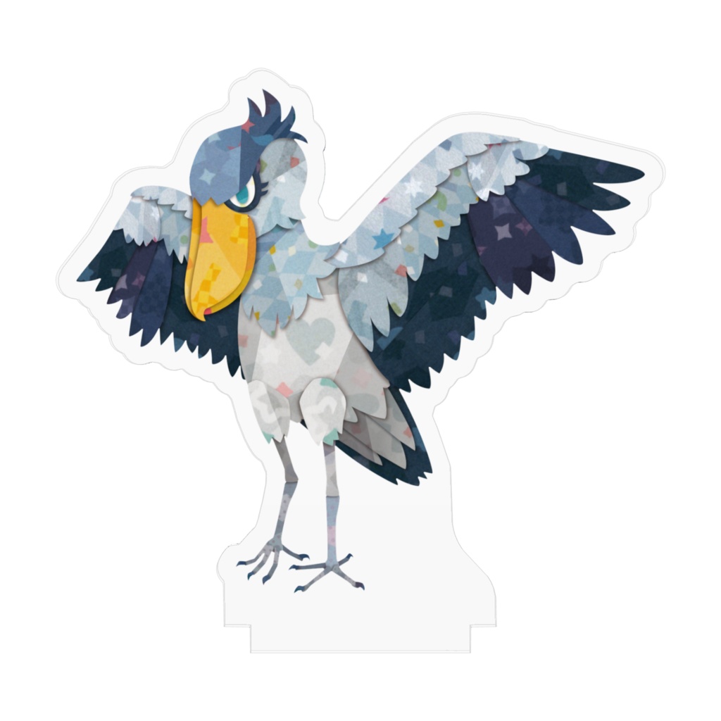 ハシビロコウ アクリルフィギュア3