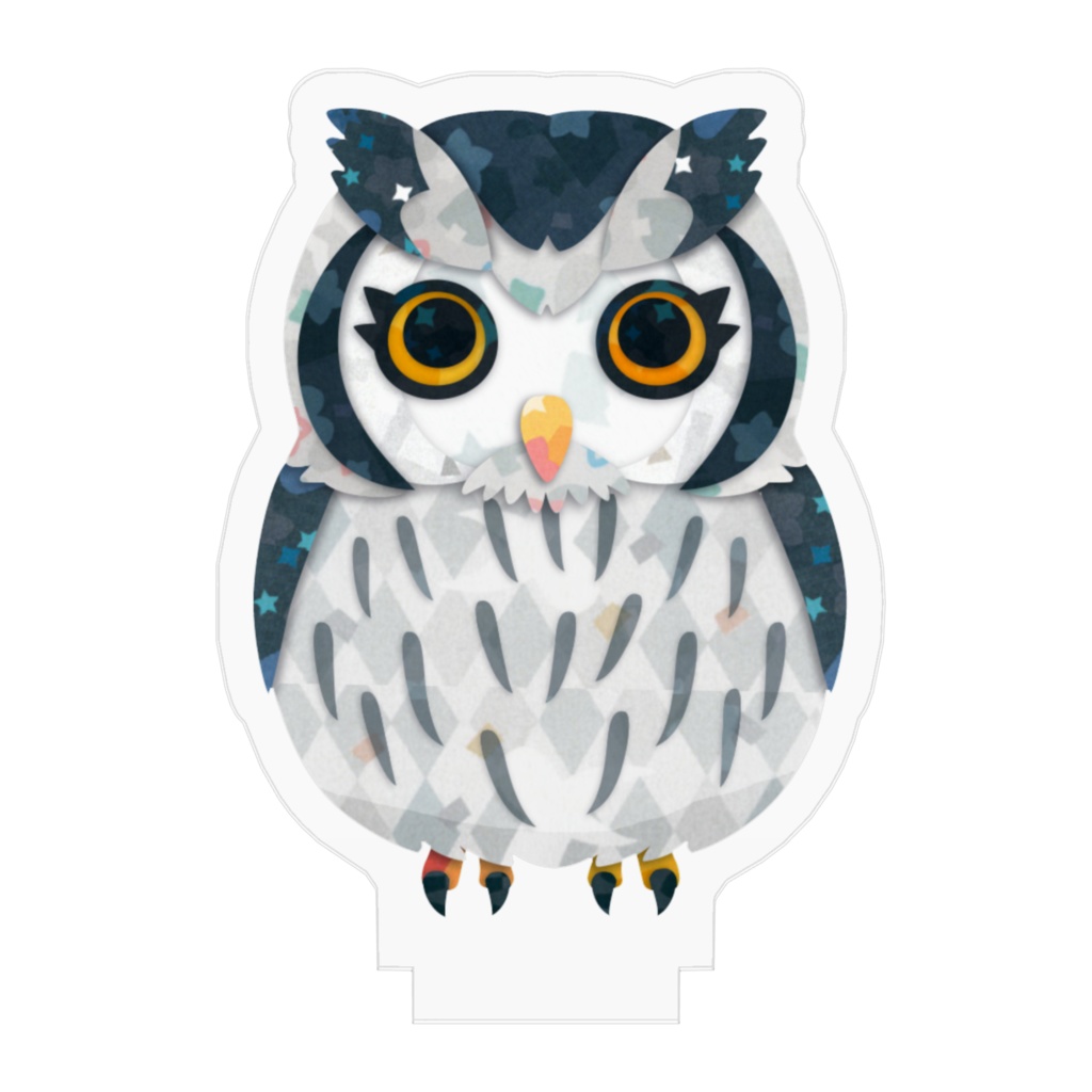 アフリカオオコノハズク アクリルフィギュア1