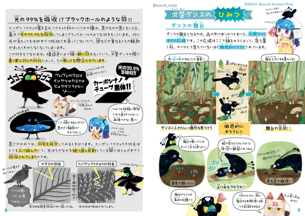 カンザシフウチョウ & 極楽鳥【改訂版】〈サナのいきものひみつノート〉