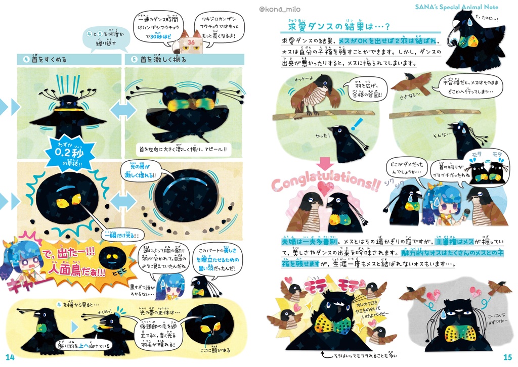 カンザシフウチョウ & 極楽鳥【改訂版】〈サナのいきものひみつノート〉