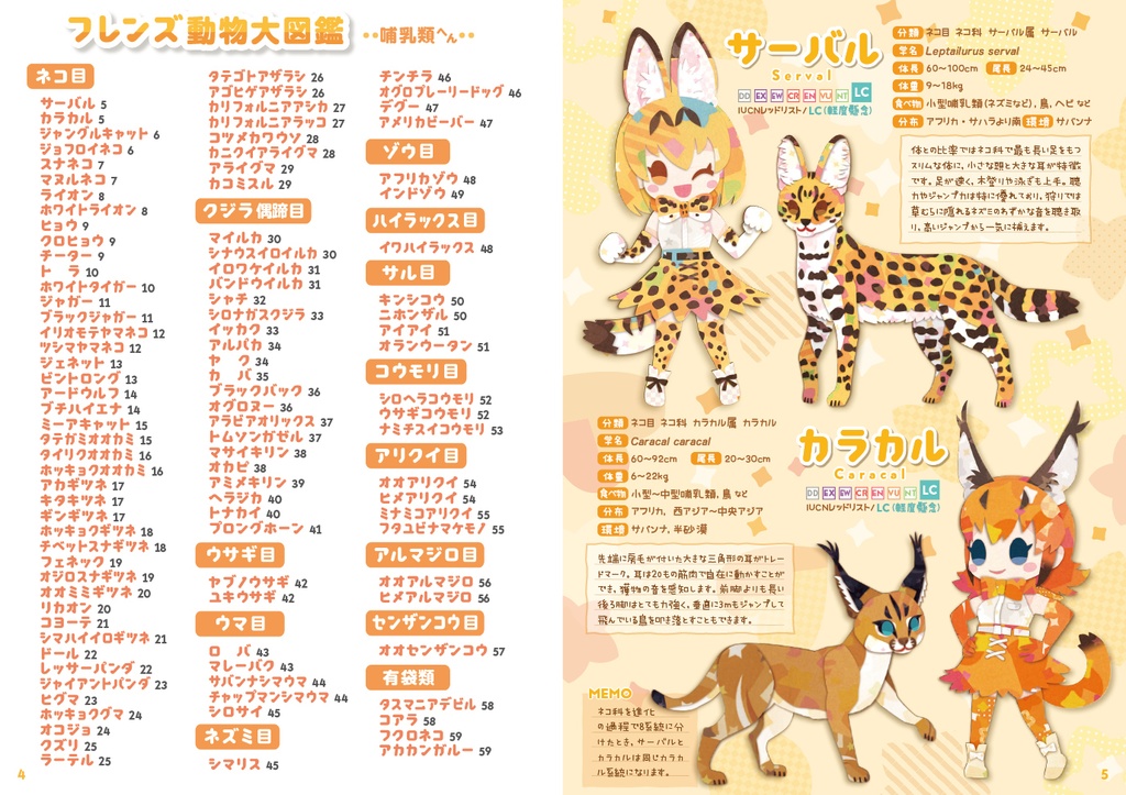 フレンズ動物大図鑑〜哺乳類へん〜