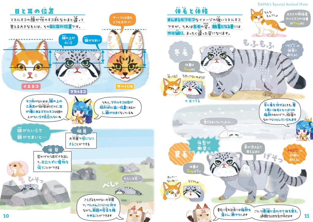 サナのいきものひみつノート③「マヌルネコ&チベットの動物たち」