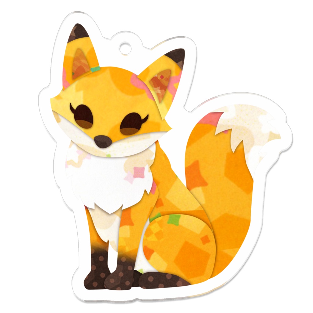 キタキツネ アクリルキーホルダー