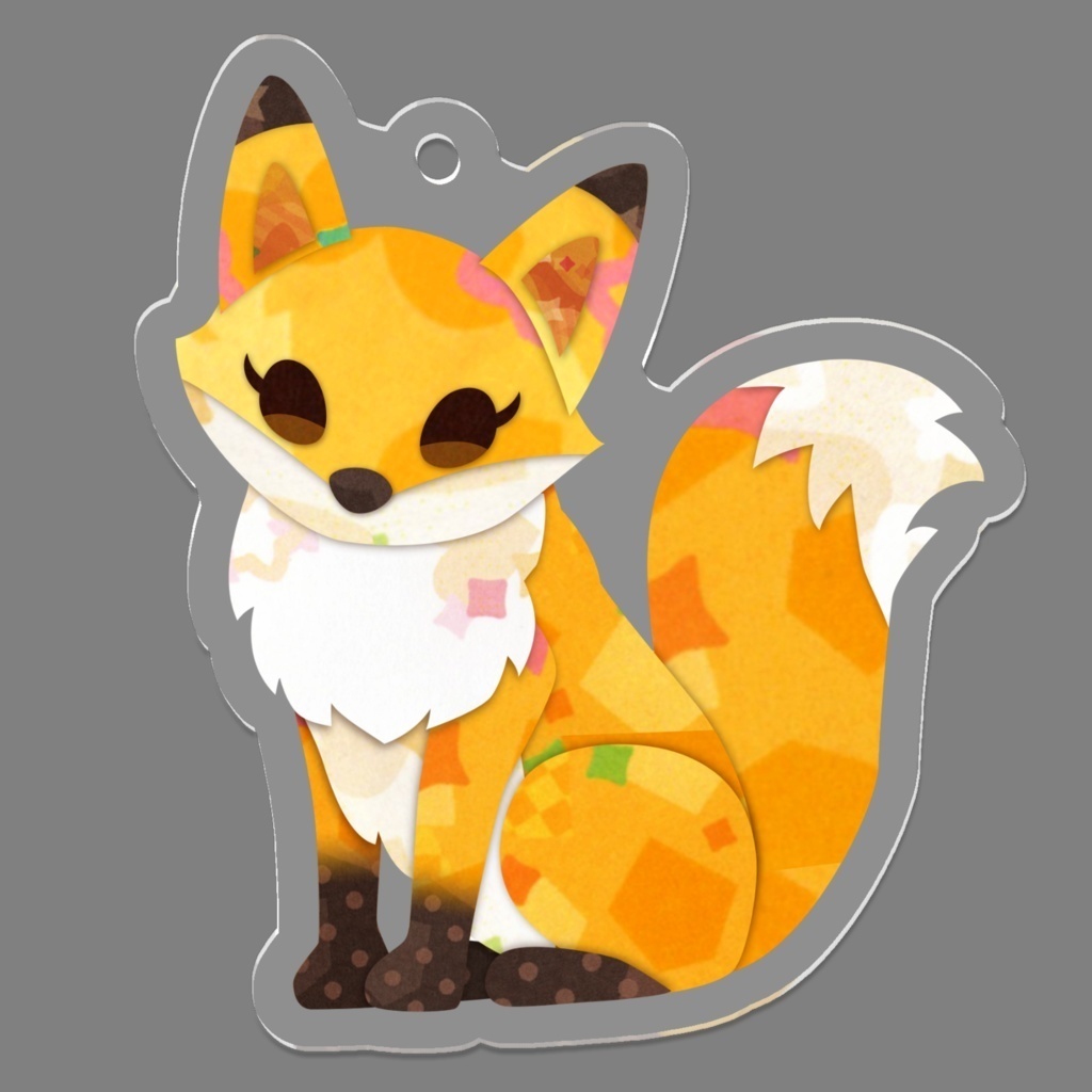 キタキツネ アクリルキーホルダー