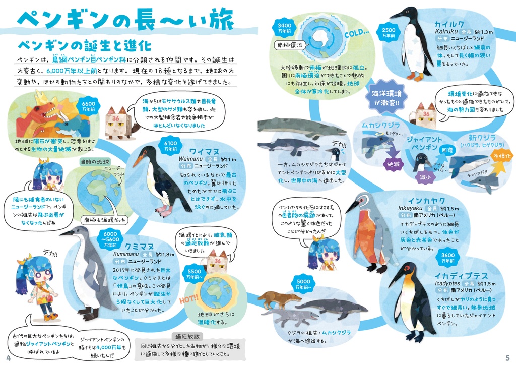 ペンギン全種図鑑〈サナのいきものひみつノートADVANCE〉