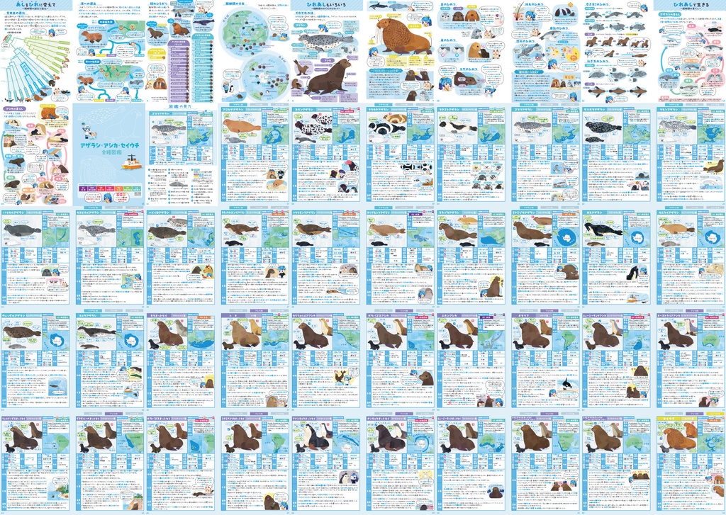 アザラシ・アシカ・セイウチ全種図鑑〈サナのいきものひみつノートADVANCE〉