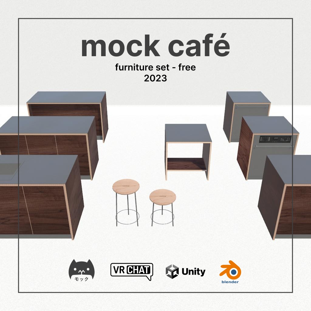 mock cafe furniture - free