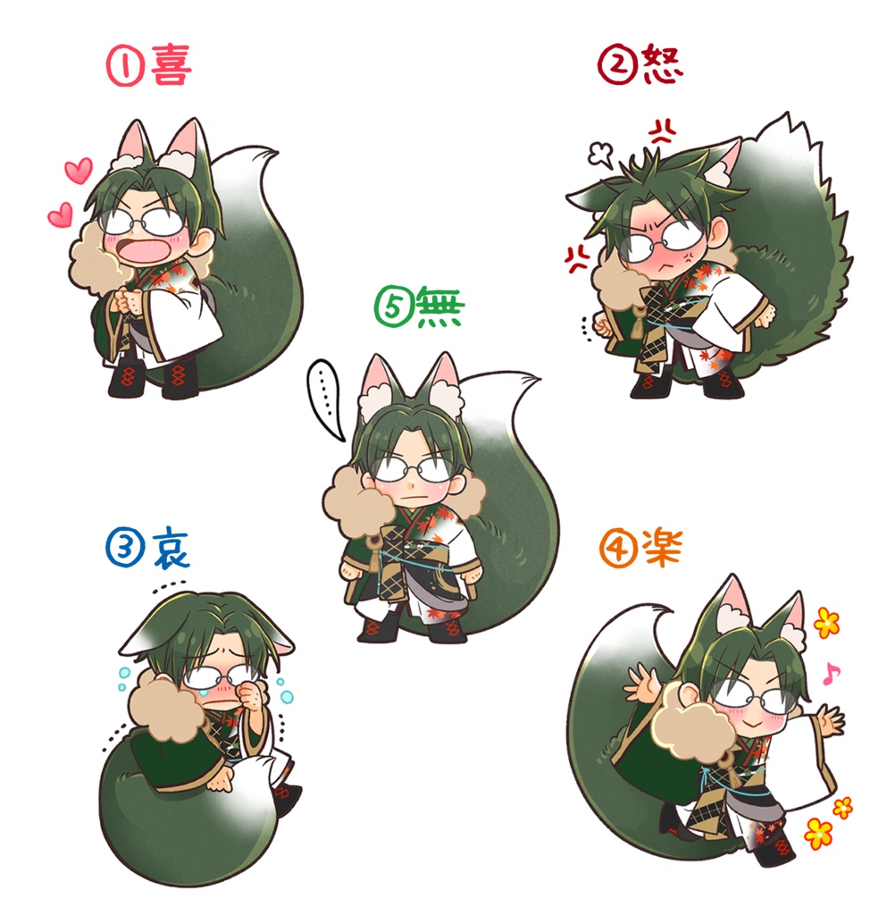 アクスタ:どんはすみくん喜怒哀楽+無