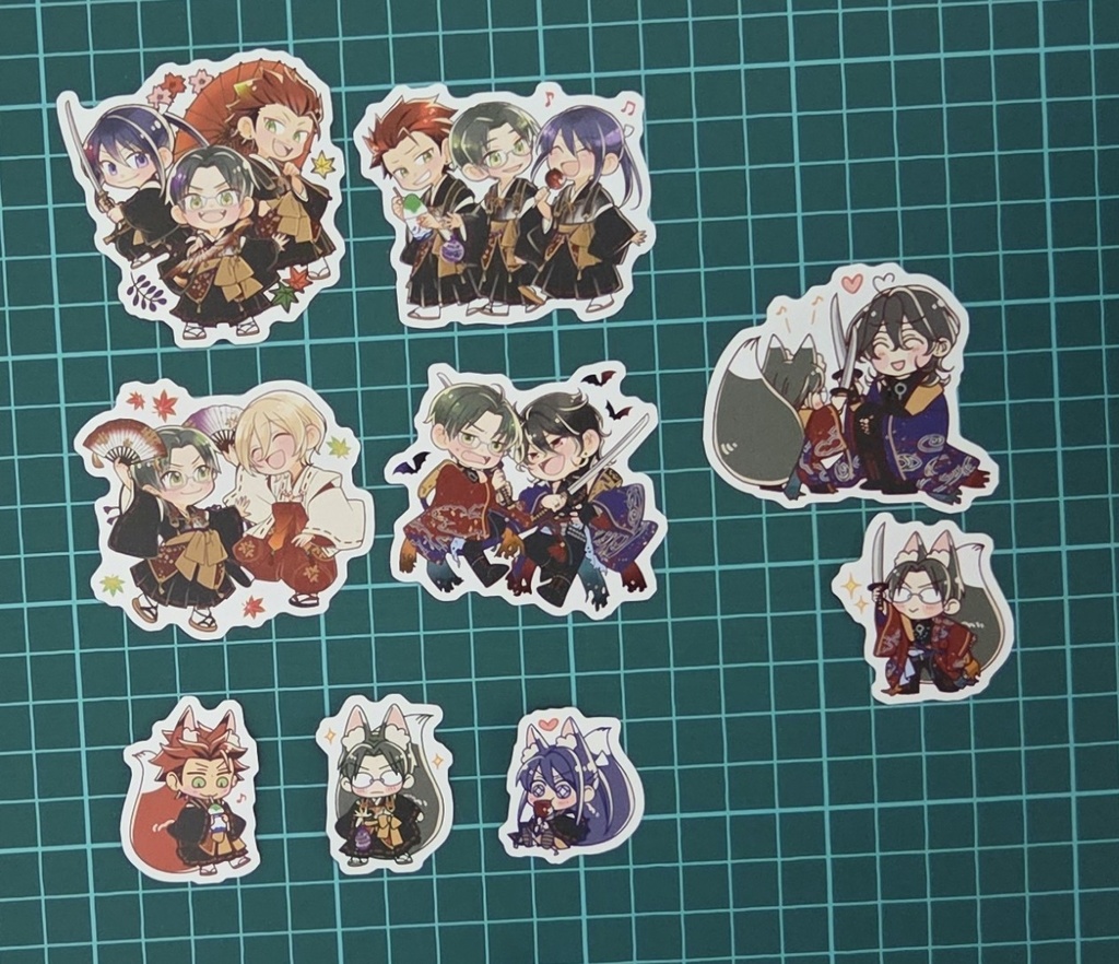 ダイカットステッカーセット(喧嘩祭&御前試合)