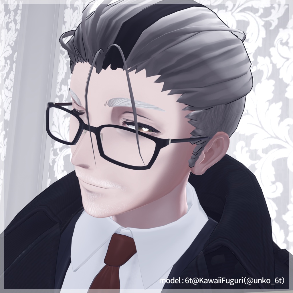 イケオジメイクセット+お髭【吉嗣/Yoshitsugu 対応】【VRC想定/#kontohboh_vrc 】